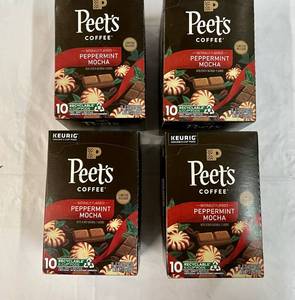 4x 10ct Peets Peppermint Mocha K-cups-82027