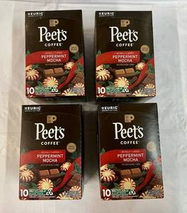 4x 10ct Peets Peppermint Mocha K-cups-82027