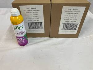 6x 6oz Alba Kids Sunscreen SPF 50-Clear Spray-32024