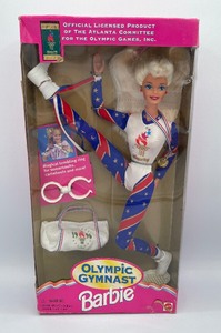 lot 19 image: Vintage Mattel Olympic Gymnast Barbie New in Box