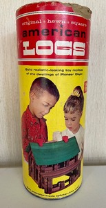 lot 56 image: Vintage Lincoln Logs 1950s