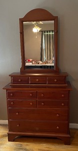 lot 66 image: Lexington Dresser and Mirror Cedar Lined Drawer