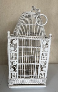 lot 67 image: Wicker Bird Cage  House