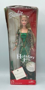 lot 82 image: Vintage Mattel Barbie 2003 Special Edition Holiday Joy New