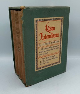 lot 104 image: Kristin Lavransdatter Three Volume Set