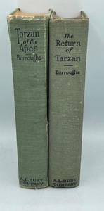 lot 115 image: Vintage Books 1914 Tarzan of the Apes & 1915 The Return of Tarzan