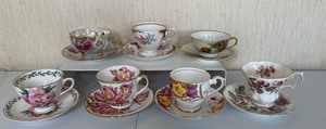 lot 139 image: 7 Sets of China Teacups and Saucers