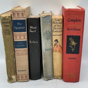 lot 170 image: LOT 6 Vintage Hardcover Books