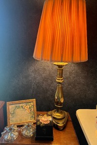 lot 217 image: Brass Lamp 37 tall works