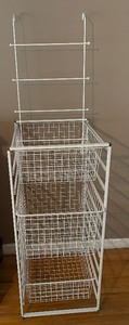 lot 261 image: Organizer drawer Cart and Over the Door Towel Hanger