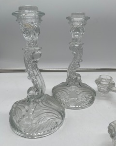 lot 325 image: Lot of Crystal Candlesticks