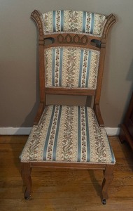 lot 356 image: Antique Chair on Wheels
