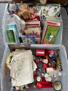 lot 397 image: Candles, Greeting Cards, Holiday Napkins misc