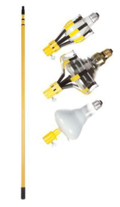 lot 402 image: Bayco LBC-600SDL Light Bulb Changing Kit, 4-Piece, Yellow