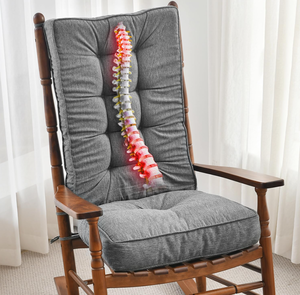 lot 109 image: SUNROX Memory Foam Jumbo Rocking Chair Cushions, FadeShield Water Resistant Non Slip Durable Tufted Pads