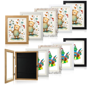 lot 151 image: LOT OF 10 Sintuff Kids Art Frame with Acrylic Magnetic Front Opening Changeable Picture Frame