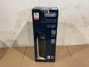 lot 121 image: DeLonghi Ceramic Tower Space Heater, portable quiet 1500 Electric Space Heater for indoor use