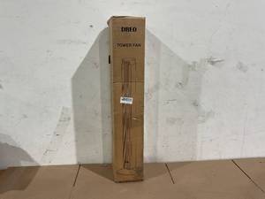 lot 137 image: Dreo Tower Fan Smart Voice Control, 25 DB Quiet DC Portable Bladeless Fan