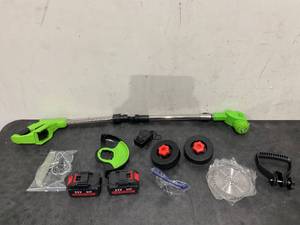 lot 86 image: 3ah Rechargeable Battery Powered WeedTrimmer for Garden Yard