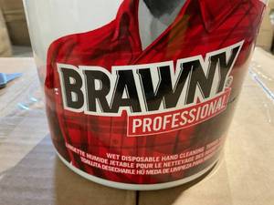 lot 374 image: Brawny Professional Disposable Wet Hand Cleaning Towel by GP PRO 6 Pack