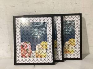 lot 265 image: LOT OF 3 21x17 Wall Mounted Picture Frames