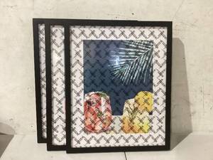 lot 267 image: LOT OF 3 21x17 Wall Mounted Picture Frames