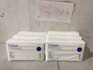 lot 272 image: LOT OF 198 Coterie Diapers SIZE 1