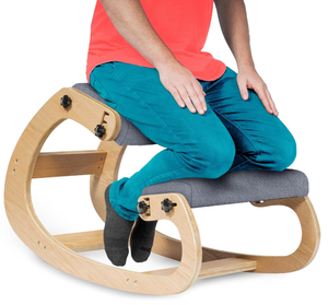 lot 76 image: Ergonomic Kneeling Chair - Rocking Office Chair Adjustable Stool - Knee Chair Posture Chair