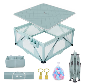 lot 84 image: Foldable Baby Playpen, iTiLike Large Playard with Detachable Thicken Mat