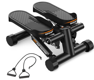 lot 88 image: Sportsroyals Stair Stepper for Exercises-Twist Stepper with Resistance Bands and 330lbs Weight Capacity