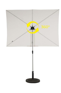 lot 162 image: Grand patio Balcony Umbrella, JENA 6x4 FT Outdoor Umbrella