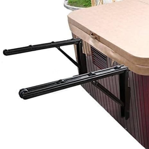 lot 166 image: UCEDER Hot Tub Cover Lift and Caddy Removal System Bracket Universal Assist Spa Cover Roller fits Vary Size
