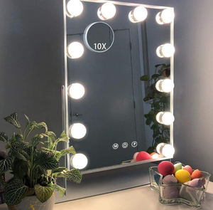 lot 170 image: Vanity Mirror with Lights Makeup Mirror with Lights 12 Dimmable Bulbs Hollywood Lighted Makeup Mirror