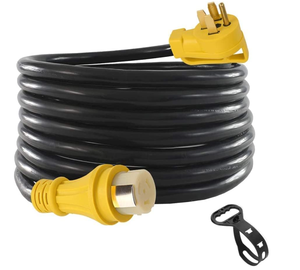 lot 205 image: S7 50Ft 50Amp STW Heavy Duty RV Extension Cord with Additional Ring