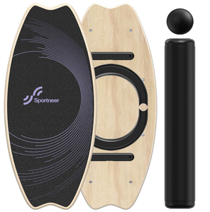 lot 219 image: Sportneer Balance Board - 7 Modes Wobble Board with Adjustable Stoppers