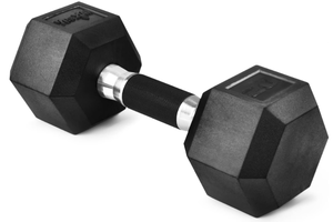 lot 228 image: Yes4All 20LBS Rubber Grip Encased Hex Dumbbell