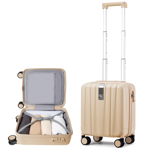 lot 234 image: Hanke 14 Inch Underseat Carry On Luggage with Wheels Hard Shell Suitcases Carry On Bag