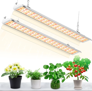 lot 237 image: LOT OF 2 SZHLUX Grow Light 4FT 140W Super Bright Full Spectrum Sunlight Plant Light