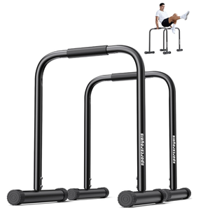 lot 252 image: Sportsroyals Dip Bar, Adjustable Parallel Bars for Home Workout, Dip Station with (3004001200LBS) Loading Capacity