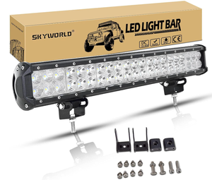 lot 268 image: SKYWORLD 126W LED Work Light Bar, Flood Spot Combo Beam LED Lights
