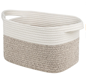lot 301 image: AivaToba Storage Basket, Cotton Rope Basket