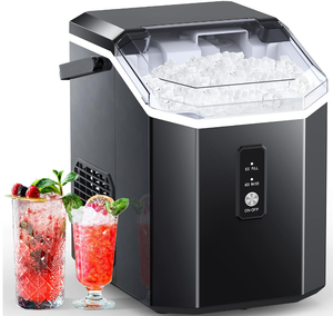lot 302 image: COWSAR Nugget Ice Maker, Portable Countertop Machine with Self-Cleaning, 34LbsDay