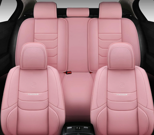 lot 319 image: Full Coverage Leather Car Seat Covers Full Set Universal Fit for Most Cars