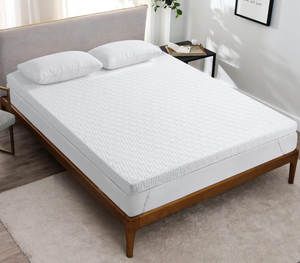 lot 321 image: bedluxury 3 Inch Full Size Mattress Topper Gel Memory Foam