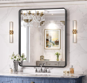 lot 328 image: Brightiy Black Bathroom Mirror for Wall