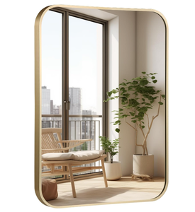 lot 336 image: Titameg Bathroom Mirror for Wall,Matte Gold Framed
