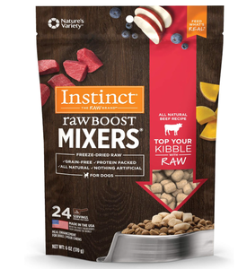 lot 356 image: Instinct Freeze Dried Raw Boost Mixers Grain , 6 oz. Bag (Pack of 12)
