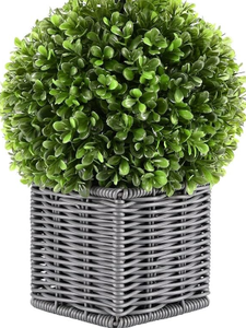lot 375 image: Artificial Boxwood Topiary Tree