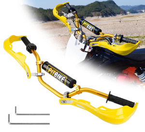 lot 382 image: RUTU 78 Dirt Bike Handlebars with Aluminum Reinforced Gold