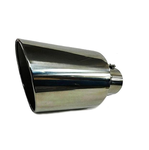 lot 391 image: Diesel Stainless Steel Bolt On Exhaust Tip 4 Inlet 7 Outlet 15 Long